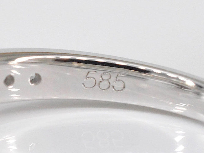 Bague 54 Bague entourage en or blanc 14 carats avec diamant 1,00 ct 58 Facettes 2006