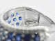 Bague 54 Bague en or blanc 14 carats avec saphirs et diamants 58 Facettes 2355