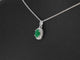 Pendentif Pendentif en or blanc 14 carats avec diamants et émeraude 58 Facettes 2018