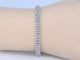 Bracelet Bracelet tennis en or blanc 14 carats à deux rangées de diamants 58 Facettes 2020