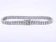 Bracelet Bracelet tennis en or blanc 14 carats à deux rangées de diamants 58 Facettes 2020