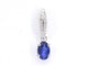 Pendentif Pendentif entourage en or blanc 14 carats avec diamants et saphir 58 Facettes 2032