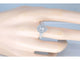 Bague 54 Bague entourage forme poire en or blanc 14 carats et diamants 58 Facettes 2048