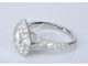 Bague 54 Bague entourage forme poire en or blanc 14 carats et diamants 58 Facettes 2048