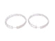 Boucles d'oreilles Boucles d'oreilles créoles en or blanc 14 carats avec diamants 58 Facettes 2054