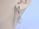 Boucles d'oreilles Boucles d'oreilles en forme de larme en or blanc 14 carats et diamants 58 Facettes 2055