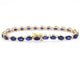 Bracelet Bracelet tennis en or 14 carats avec diamants et saphir 58 Facettes 2063