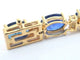 Bracelet Bracelet tennis en or 14 carats avec diamants et saphir 58 Facettes 2063