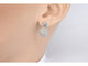Boucles d'oreilles Boucles d'oreilles en or blanc 14 carats avec diamants 58 Facettes 2076