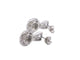 Boucles d'oreilles Boucles d'oreilles en or blanc 14 carats avec diamants 58 Facettes 2076