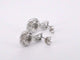 Boucles d'oreilles Boucles d'oreilles en or blanc 14 carats avec diamants 58 Facettes 2076