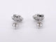 Boucles d'oreilles Boucles d'oreilles en or blanc 14 carats avec diamants 58 Facettes 2076