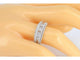 Bague 54 Bague en or 14 carats à cinq rangées de diamants 58 Facettes 2085