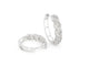 Boucles d'oreilles Boucles d'oreilles créoles en or blanc 14 carats avec diamants 58 Facettes 2111
