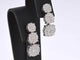 Boucles d'oreilles Boucles d'oreilles en or blanc 14 carats à trois diamants 58 Facettes 2110