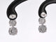 Boucles d'oreilles Boucles d'oreilles en or blanc 14 carats à trois diamants 58 Facettes 2110