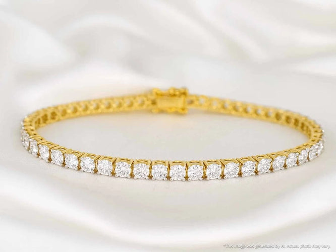 Bracelet Bracelet tennis en or 14 carats serti de diamants 1,20 ct 58 Facettes 2149