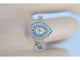 Bague 54 Bague entourage forme poire en or 14 carats avec diamant 1,15 ct 58 Facettes 2154