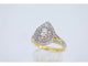 Bague 54 Bague entourage forme poire en or 14 carats avec diamant 1,15 ct 58 Facettes 2154