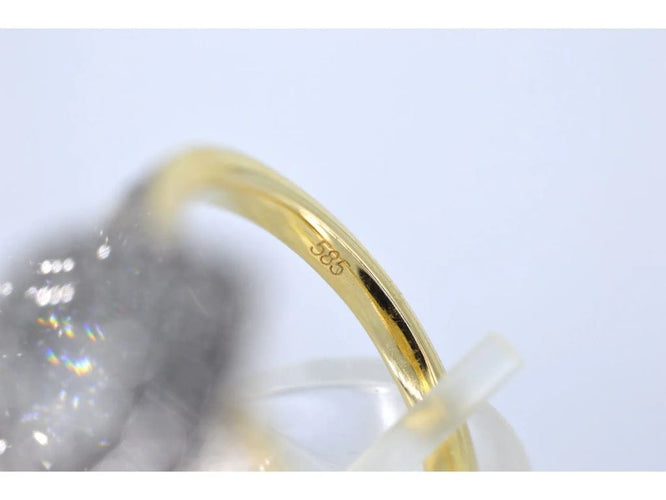 Bague 54 Bague entourage forme poire en or 14 carats avec diamant 1,15 ct 58 Facettes 2154