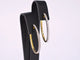 Boucles d'oreilles Créoles - Boucles d'oreilles en or 14 carats avec diamants 58 Facettes 2152