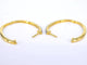 Boucles d'oreilles Créoles - Boucles d'oreilles en or 14 carats avec diamants 58 Facettes 2152