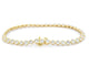 Bracelet Bracelet en or jaune 14 carats serti de diamants 58 Facettes 2172