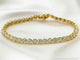 Bracelet Bracelet en or jaune 14 carats serti de diamants 58 Facettes 2172