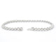 Bracelet Bracelet en or blanc 14 carats serti de diamants 58 Facettes 2171