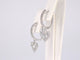Boucles d'oreilles Boucles d’oreilles cœur en or blanc 14 carats et diamants 58 Facettes 2174