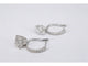 Boucles d'oreilles Boucles d’oreilles cœur en or blanc 14 carats et diamants 58 Facettes 2174