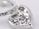 Boucles d'oreilles Boucles d’oreilles cœur en or blanc 14 carats et diamants 58 Facettes 2174