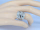 Bague 54 Bague design en or blanc 18 carats avec diamant taille brillant 58 Facettes 2176