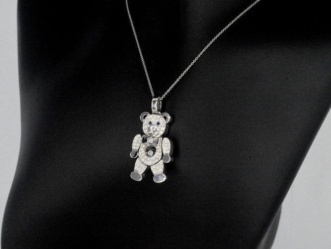 Pendentif Chopard Happy Diamonds - Pendentif Teddy Bear en or jaune 18 carats et diamants 58 Facettes 4142