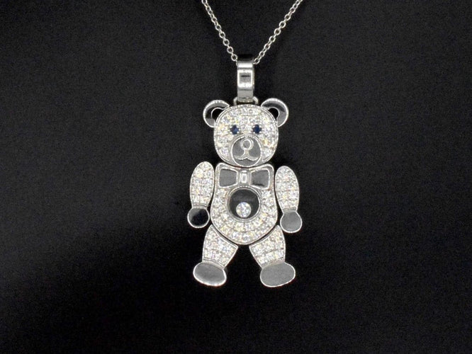 Pendentif Chopard Happy Diamonds - Pendentif Teddy Bear en or jaune 18 carats et diamants 58 Facettes 4142