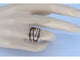 Bague 54 Bague en or rose 18 carats sertie de diamants blancs et noirs 58 Facettes 2179