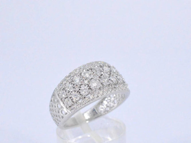 Bague 54 Bague en or blanc 14 carats avec diamant 1,00 ct 58 Facettes 2188