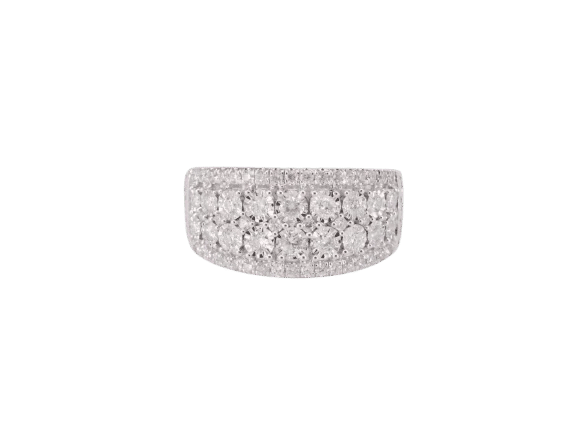 Bague 54 Bague en or blanc 14 carats avec diamant 1,00 ct 58 Facettes 2188