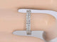 Bague 54 Bague d’éternité en or blanc 14 carats sertie de diamants 58 Facettes 2208