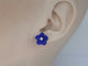 Boucles d'oreilles Boucles d’oreilles fleur en or blanc 14 carats avec diamants 58 Facettes 2264