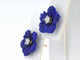 Boucles d'oreilles Boucles d’oreilles fleur en or blanc 14 carats avec diamants 58 Facettes 2264