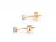 Boucles d'oreilles Boucles d’oreilles en or jaune 14 carats serties de diamants 58 Facettes 2267