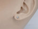 Boucles d'oreilles Boucles d’oreilles en or blanc 14 carats serties de diamants 58 Facettes 2268