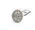 Bague 54 Bague en or blanc 18 carats sertie de diamants 2,80 ct 58 Facettes