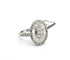 Bague 54 Bague en or blanc 18 carats sertie de diamants 2,80 ct 58 Facettes