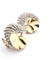 Boucles d'oreilles Boucles d’oreilles couronne en platine et or avec diamants 58 Facettes