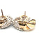 Boucles d'oreilles Boucles d’oreilles couronne en platine et or avec diamants 58 Facettes