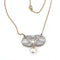 Pendentif Pendentif Art déco en platine et or avec diamants et perle 58 Facettes