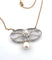 Pendentif Pendentif Art déco en platine et or avec diamants et perle 58 Facettes