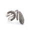 Bague 61 Bague en or blanc pavée de diamants 58 Facettes